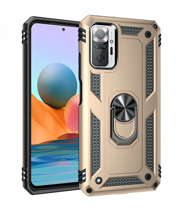 Joy Tekno Xiaomi Redmi Note 10 Pro Kılıf Sofya Yüzüklü Silikon Kapak