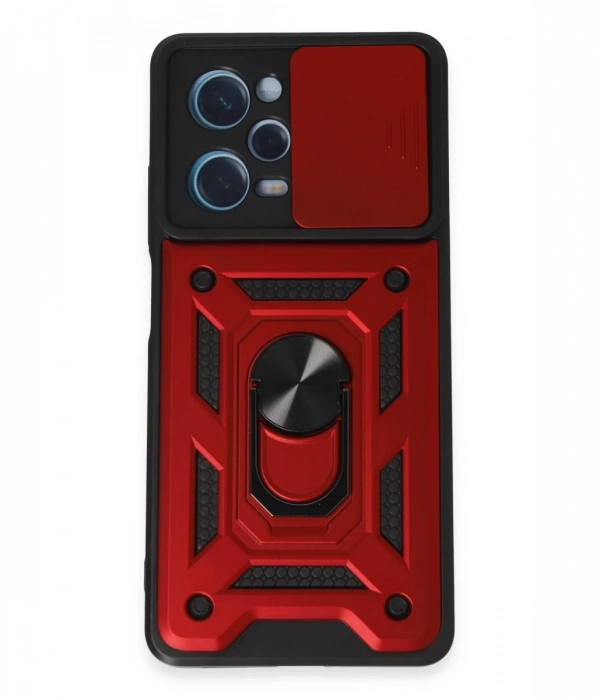 Joy Tekno Xiaomi Redmi Note 12 Pro 5G Kılıf Pars Lens Yüzüklü Silikon