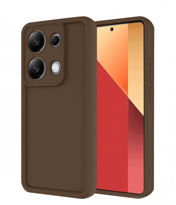 Joy Tekno Xiaomi Redmi Note 13 Pro 4G Kılıf Viera Silikon - Kahverengi