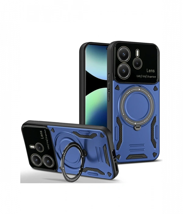 Joy Tekno Xiaomi Redmi Note 14 4G Kılıf Joy Lens Standlı Kapak