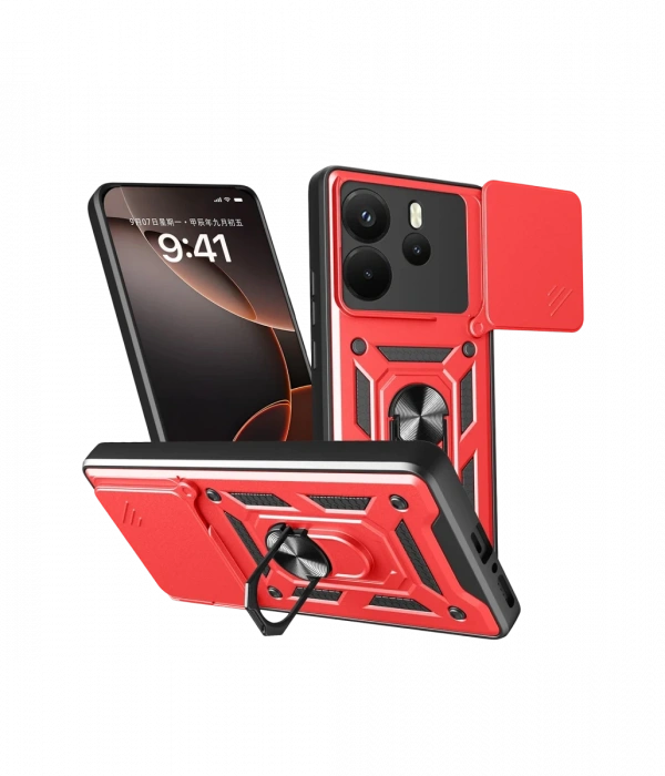 Joy Tekno Xiaomi Redmi Note 14 4G Pars Lens Yüzüklü Silikon