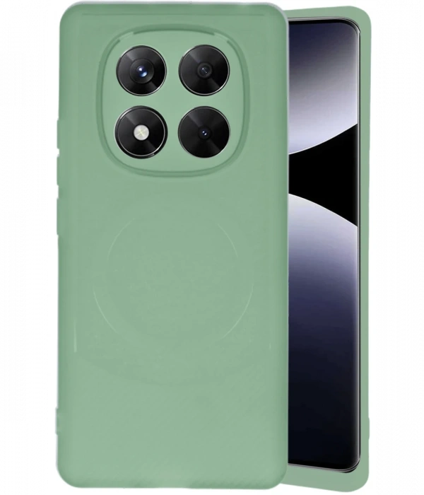 Xiaomi Redmi Note 14 Pro 4G Kılıf Maya Karbon Kapak - Su Yeşili