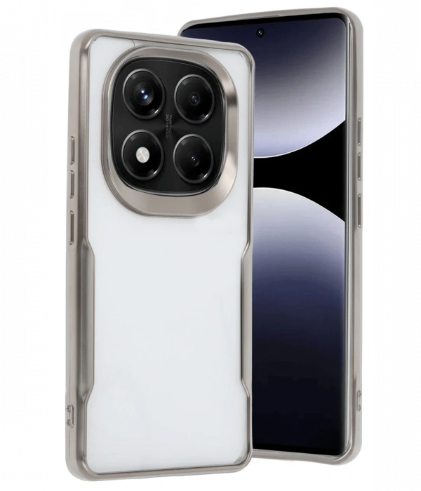 Xiaomi Redmi Note 14 Pro Plus Kılıf Boyi Silikon Kapak - Titan Gri