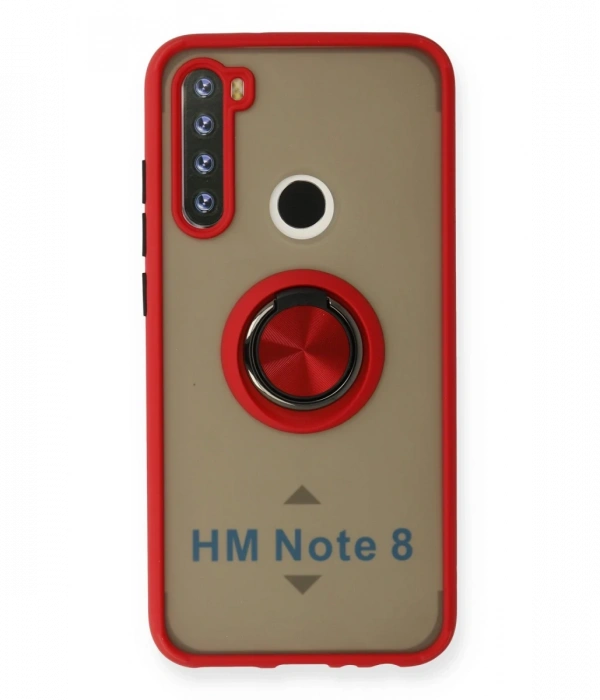 Xiaomi Redmi Note 8 Kılıf Montreal Yüzüklü Silikon Kapak