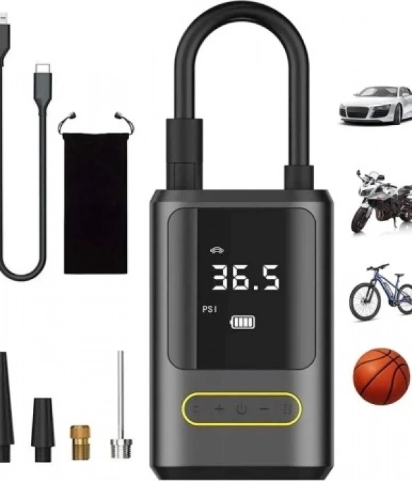 Ka-760 Kablosuz Oto Araç Mini 4000mah 150 Psı Işıklı Oto Hava Kompresörü