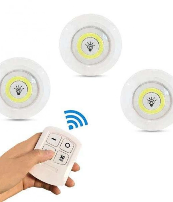 Kablosuz Uzaktan Kumandalı 3lü Led Lamba Seti