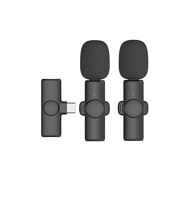 Kablosuz Yaka Mikrofonu Typ-c 2’li Mini Mikrofon