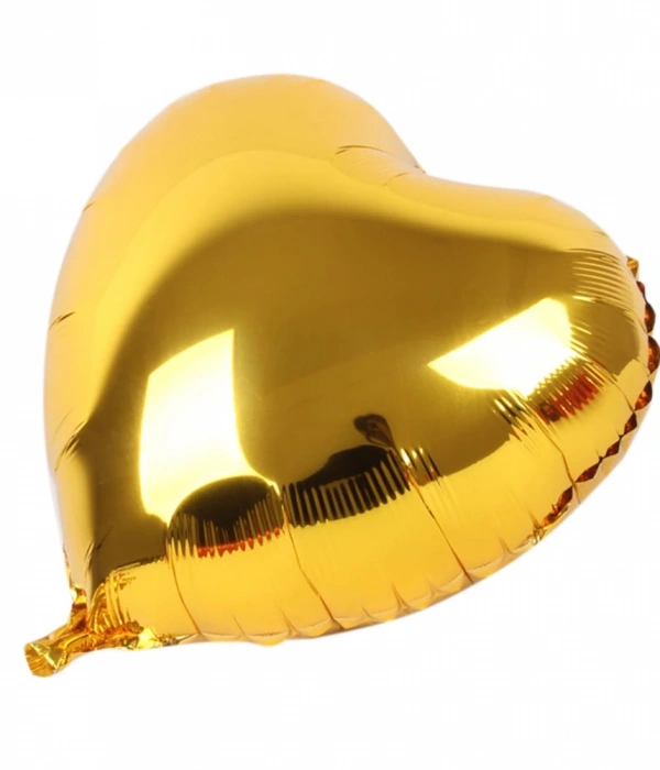 Kalp Balon Folyo Sarı 45 Cm 18 İnç