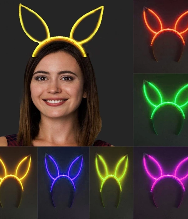 Karanlıkta Yanan Fosforlu Glow Taç 6 Renk 6 Adet