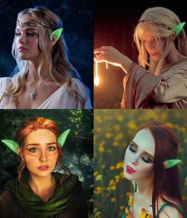 Karanlıkta Yanan Fosforlu Lateks Elf Kulağı 1 Çift 10x5 Cm