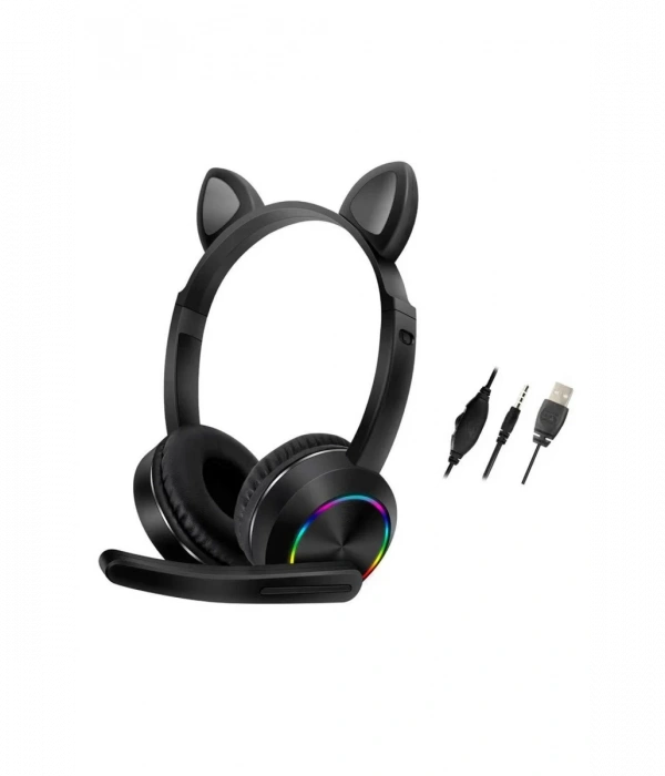 Karler Bass AKZ020 Kafa Üstü Işıklı Kedi Kulaklık