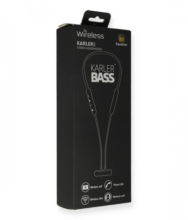 Karler Bass KR103 Kablosuz Kulaklık - Siyah