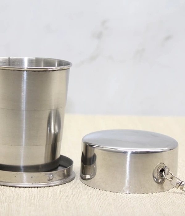 Katlanabilir Tekli Paslanmaz Çelik Shot Bardak Alk3935