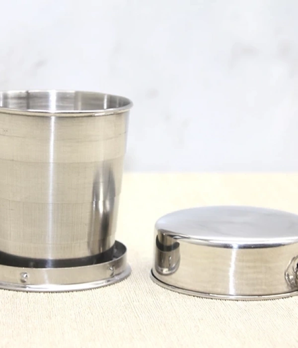 Katlanabilir Tekli Paslanmaz Çelik Shot Bardak Alk3936