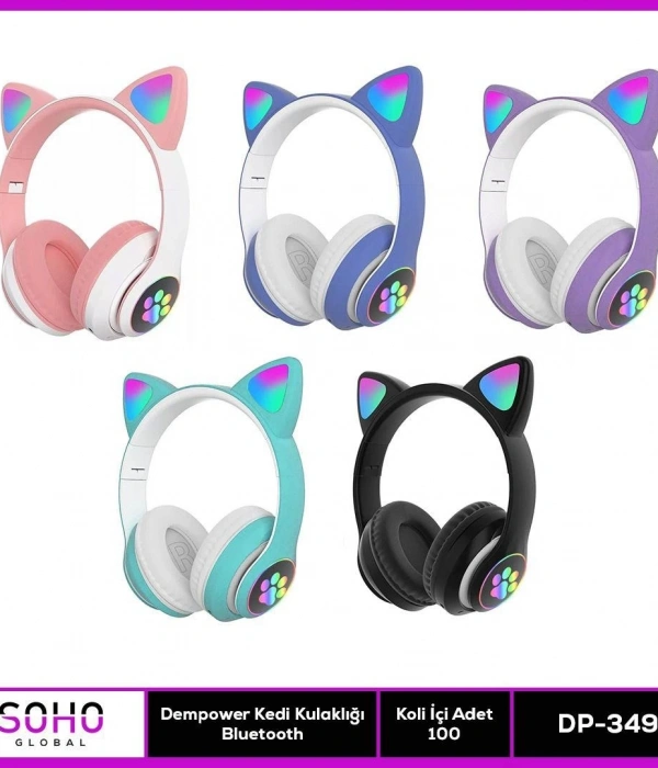 Kedi Figurlu Kulaklık