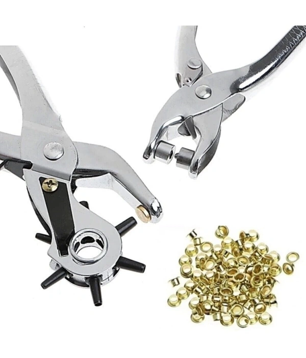 Kemer Delme Ve Perçin Pensesi Ikli Set Deri Plastik Delici