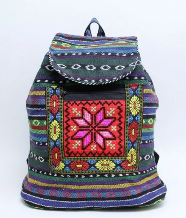 Kilim Desenli Sırt Çantası Alk-1