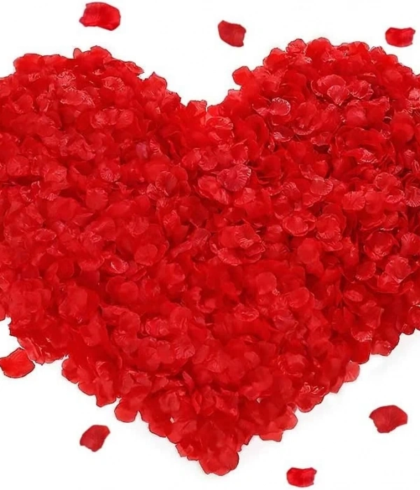 Kırmızı Renk Gül Yaprağı Şekilli Konfeti – 10 Paket 1000 Adet
