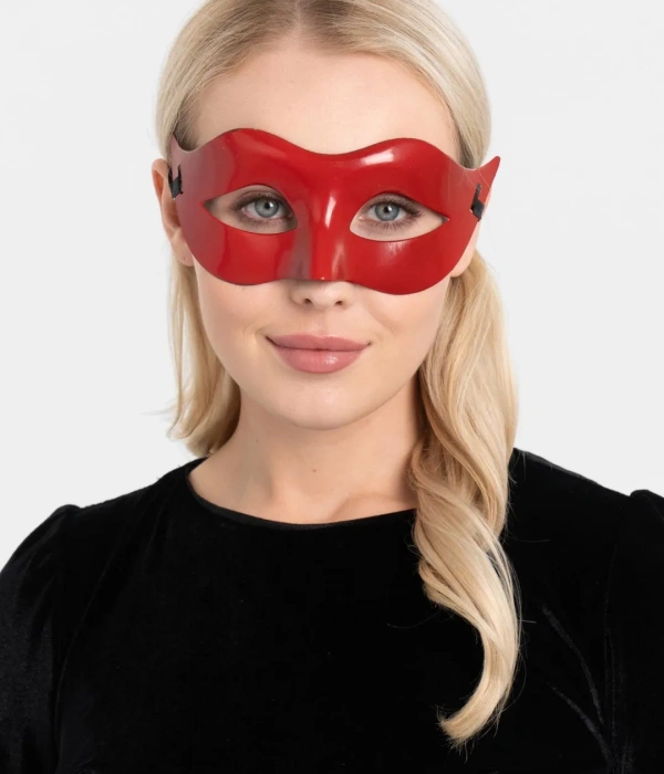 Kırmızı Renk Masquerade Kostüm Partisi Venedik Balo Maskesi