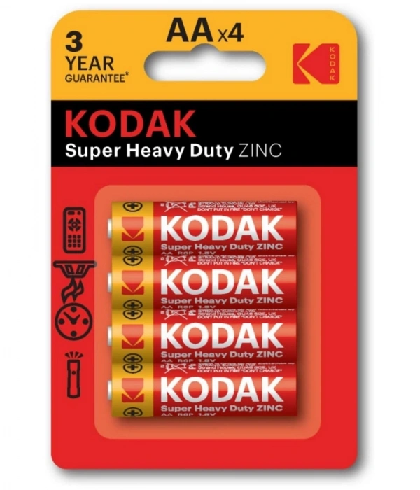 Kodak 4 Adet Çinko Karbon Blister Kalem Pil