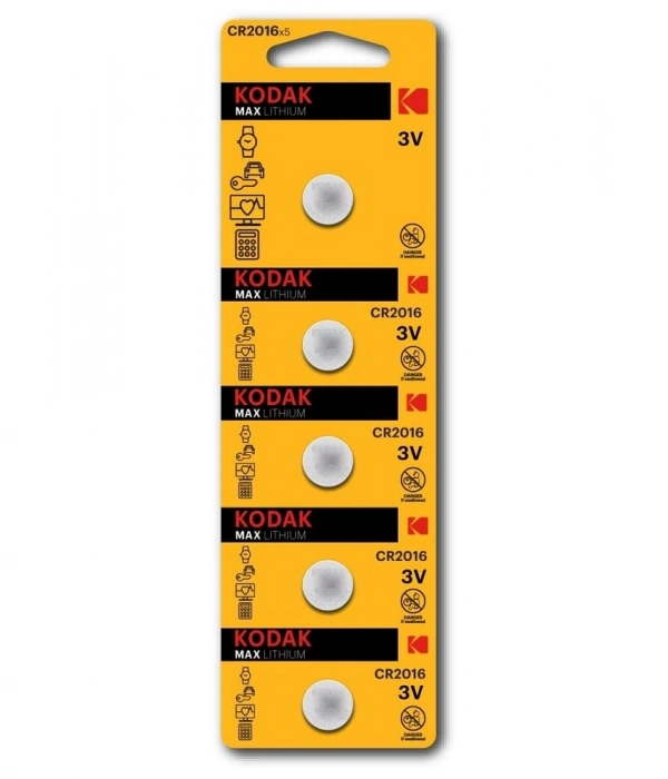 Kodak 5 Adet Cr2016 Max Lityum Para Pil