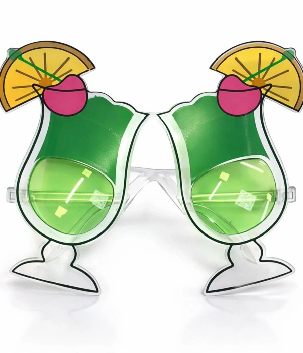 Kokteyl Bardak Parti Gözlüğü Yeşil Renk