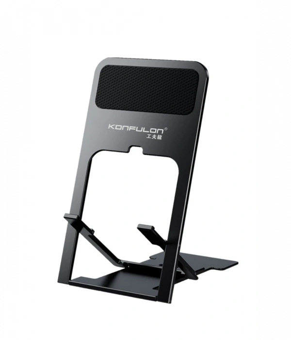 Konfulon CM25 Ayarlanabilir Katlanabilir Masaüstü Telefon Tutucu - Siyah