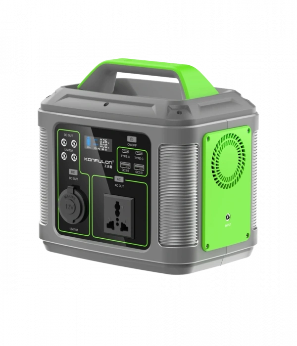 Konfulon CN04 Powerbank 300W 60.000 mAh 5W Led Işıklı Kamp Şarj PD 60W - Gri