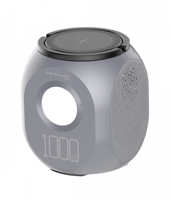 Konfulon CN09 Powerbank 1000W 270.000 mAh Kamp Şarj 45W PD - Gri