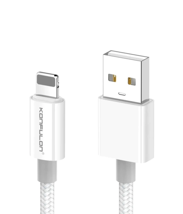 Konfulon DC79 1M 3A USB to Lightning Hızlı Şarj Kablo - Beyaz