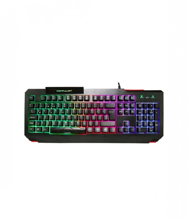 Konfulon V2 RGB Işıklı Türkçe Q Kablolu Gaming Klavye