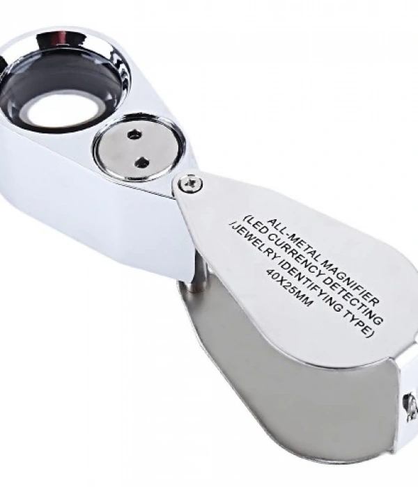 Kontrol, Için Özel Kutulu Metal Işıklı Lup 40x25