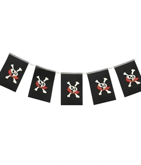 Korsan Partisi Korsan Logo Baskılı Flama Süs Afiş Süsleme 8 Li