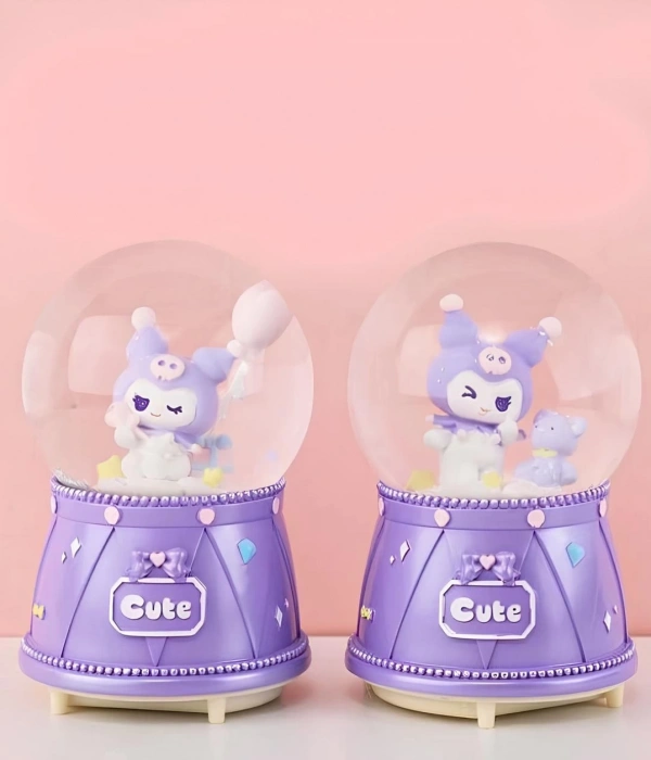 Kuromi Işıklı Müzikli Kar Küresi Orta Boy Alk3118