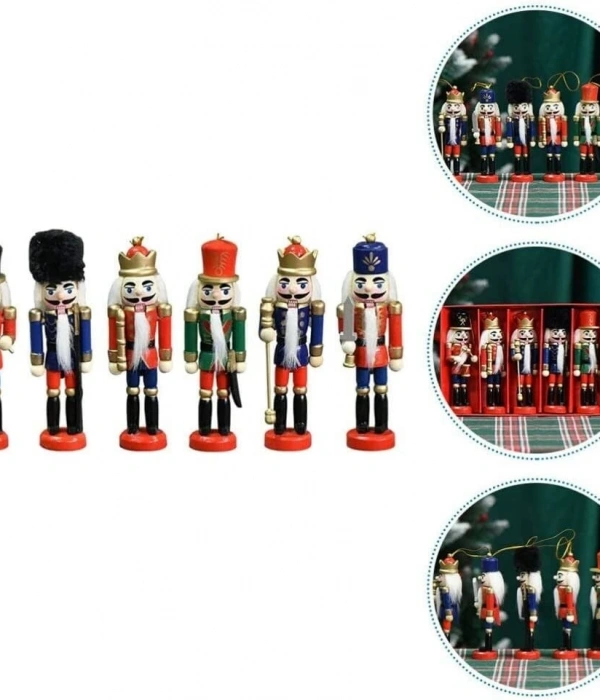 Kurşun Asker Ahşap Dekoratif Eşya (6lı Set 13cm)