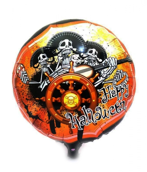 Kuru Kafalı Korsanlar Halloween Şekilli Folyo Balon 45 Cm