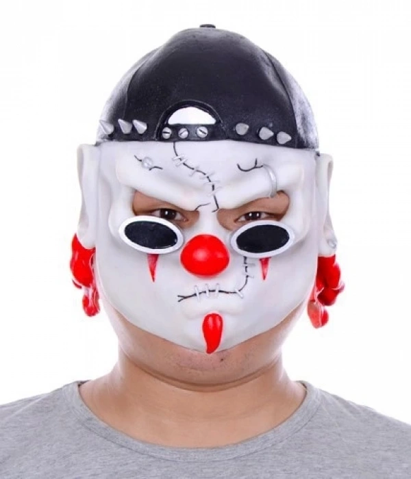 Lateks Şapkalı Gözlüklü Beyaz Maske