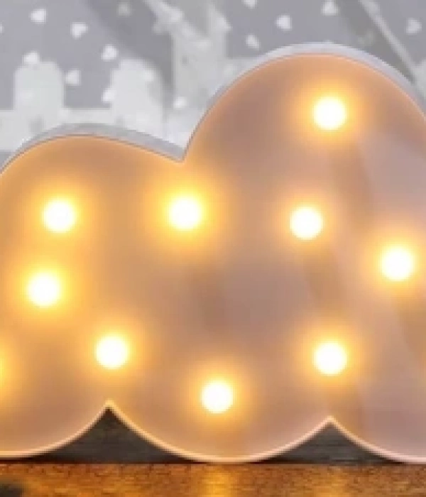 Led Işık Beyaz Bulut Gece Lambası