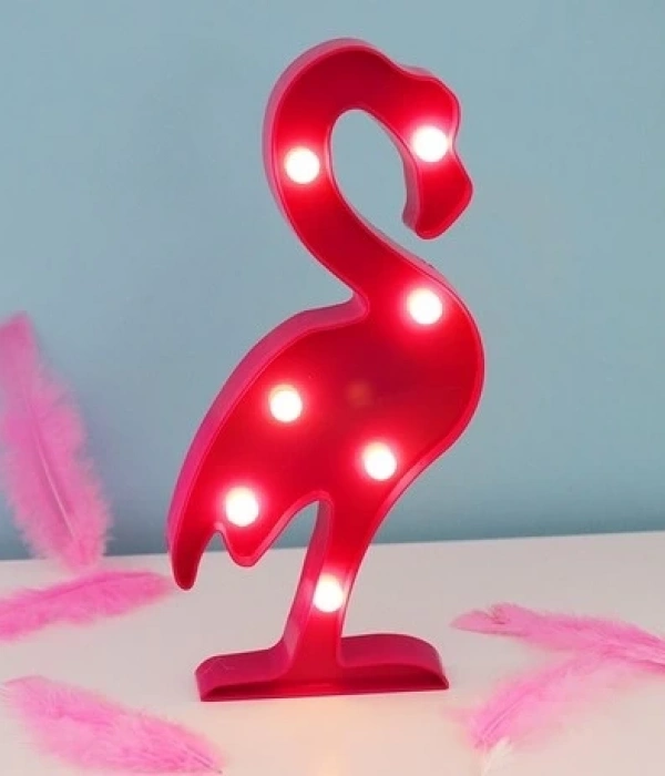 Led Işıklı Flamingo Gece Lambası