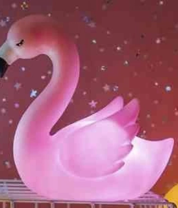 Led Işıklı Flamingo Masa Lambası