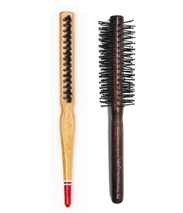 Liva 506& 690 Profesyonel Yanmaz Set Topuz Saç Fırçası-2li