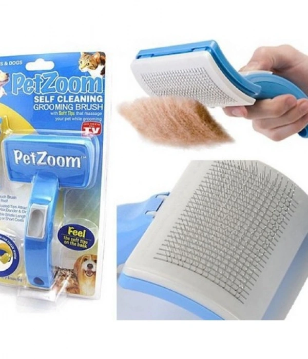 Lüks Basmalı Kedi Köpek Tarağı – Tüy Toplama Ve Temizleme, Ergonomik, Kolay Kullanım