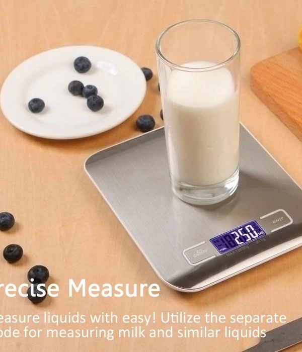 Lüx Dijital Mutfak Terazisi 5 Kg 1 Gr Hassas Paslanmaz Çelik + Pil