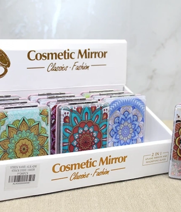 Mandala Desenli Hareketli Sulu El Aynası Alk4581