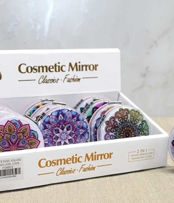 Mandala Desenli Hareketli Sulu El Aynası Alk4582