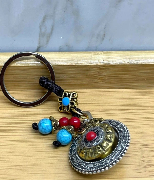 Mantra Çarkı Şans Anahtarlık Alk4465