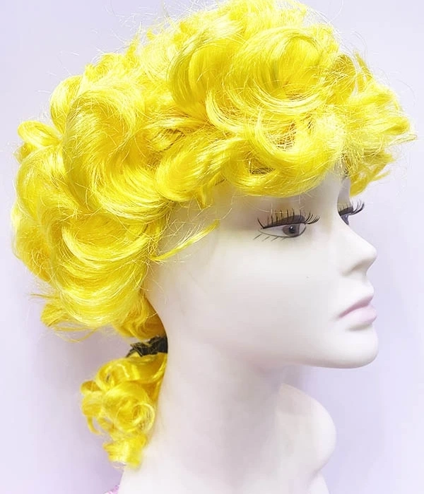 Marquis Baroque Peruk Barok Dönem Yargıç Peruğu Sarı Renk