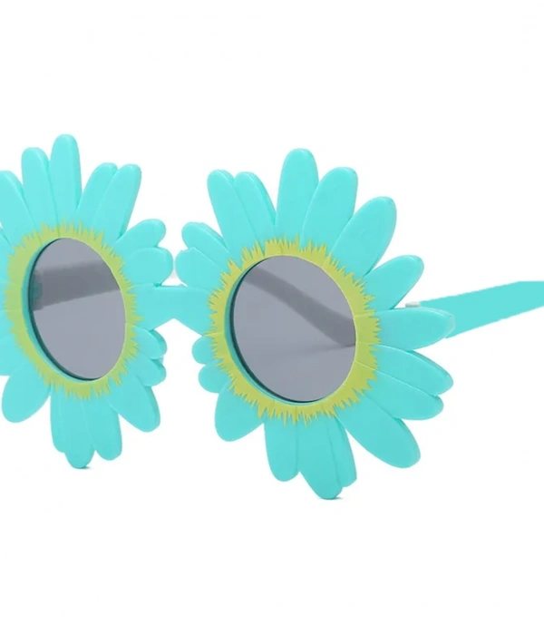 Mavi Renk Papatya Şekilli Parti Gözlüğü 18x10 Cm