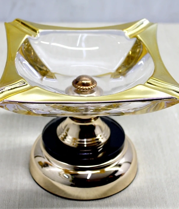 Metal Ayaklı Cam Küllük Alk4879