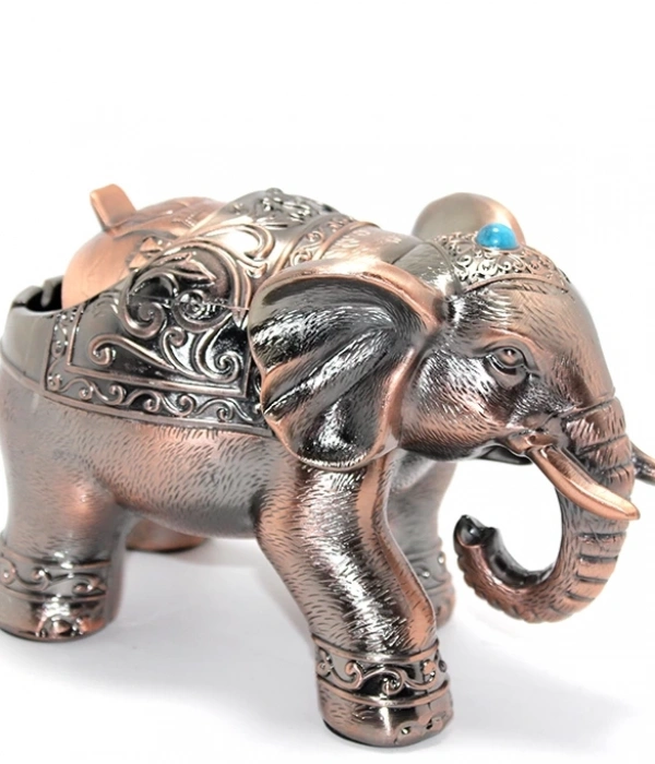 Metal Fil Figürlü Küllük Alk1657